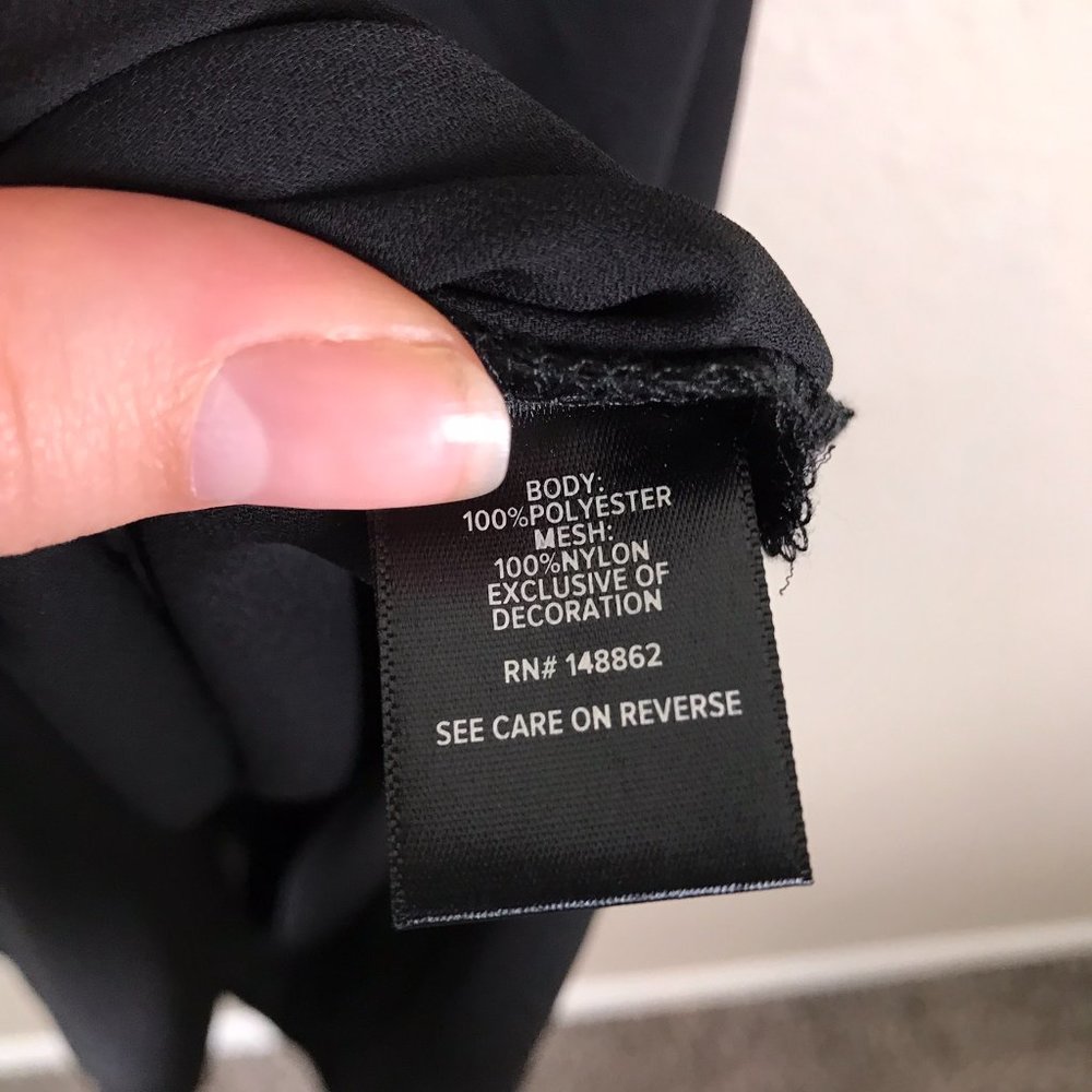 Torrid Black Beaded Neckline Detail Sheer Tank Top - Picture 5 of 11